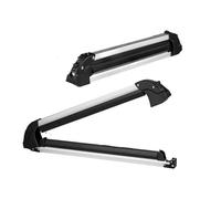 Portaesquís Snowboard Techo Universal 31,7 Pulgadas Techo Coche Compatible con La Mayoría Las Barras Transversales para Transportar Esquís Aluminio Portaequipajes para vehículos