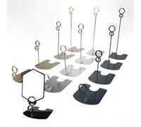 Portaetiquetas Sign Clip,Clip para exposición de m 10 piezas, soporte de letrero de acero inoxidable, clip de letrero de supermercado de postres, soporte de exhibición de precios de panadería de paste