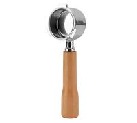 Portafilter de café sin fondo de 51 mm con de sólida y filtro de acero inoxidable, compatible con EUPA, SMAG y Severin KA5995 (#2), ideal para preparación manual de y extracciones controladas