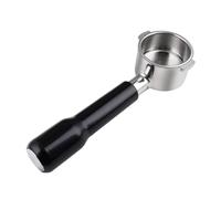 Portafiltro de 51 mm compatible con cafeteras DeLonghi sin fondo. dos asas acero inoxidable. Repuestos for el mango