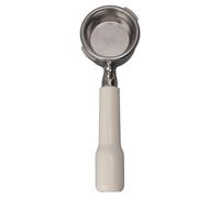 Portafiltro de 58 Mm, Accesorio para Máquina de café con Agarre Cómodo y 2 Orejas de Acero Inoxidable sin Fondo para Gaggia Baby Deluxe (White)