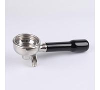 Portafiltro de 58 mm con doble caño para E61, cesta de filtro con madera ABS y portafiltros de acero inoxidable para máquinas de café ROCKET/Lelit Espresso