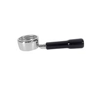 Portafiltro de 58 mm para café expreso, aleación de aluminio, sin fondo, con mango de madera, repuesto para máquinas de café, mango de filtro de café, pieza de máquina espresso
