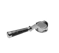 Portafiltro de acero inoxidable profesional con mango para máquina de café espresso, soporte de filtro sin fondo para entusiastas del café, portafiltro de acero inoxidable