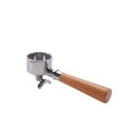 Portafiltro De Café De Doble Boquilla De 51 Mm, Compatible Con DeLonghi, EC680 Y EC310, Cesta De Filtro De Repuesto, Mango For Máquina De Espresso, Accesorios De Cafetería.(51MM 2Ear Beech-B)