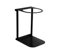 Portafiltro De Café Para Almacenamiento Soporte plegable for máquina de café, soporte filtro goteo resistente aleación aluminio, accesorios portátiles duraderos for expreso(Black)