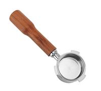 Portafiltro de café sin fondo de 51 mm, portafiltro de una sola capa de 3 orejas, cesta de filtro sin fondo para cafeteras, soporte para filtro de café EC0680 EC0685 DEDICA ARTE (Estilo 1)