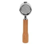 Portafiltro de café sin fondo de 51 mm, portafiltro de una sola capa de 3 orejas, cesta de filtro sin fondo para cafeteras, soporte para filtro de café EC0680 EC0685 DEDICA ARTE (C1 Haya)