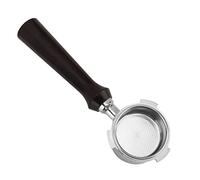 Portafiltro de café sin fondo de 51 mm, portafiltro de una sola capa de 3 orejas, cesta de filtro sin fondo para cafeteras, soporte para filtro de café EC0680 EC0685 DEDICA ARTE (F sándalo)