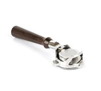 Portafiltro de café sin fondo de 54 mm, compatible con Breville, mango de café desnudo 870/875/878/880 con cesta, compatible con Solis, herramienta de barista 1170/1019(F black wood 1pcs)