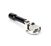Portafiltro de café sin fondo de 54 mm, compatible con Breville, mango de café desnudo 870/875/878/880 con cesta, compatible con Solis, herramienta de barista 1170/1019(ABS black 1pcs)
