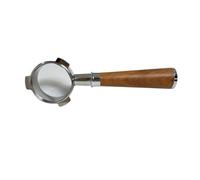 Portafiltro Desnudo De 3 Orejas De 54mm Con Cesta, Compatible Con Breville,870/875/878 Solis 1170/1019, Mango De Café Sin Fondo De Acero Inoxidable(A red wood,Only the handle)
