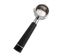 Portafiltro sin fondo (1 unidad) compatible con mango de cafetera espresso acero inoxidable Para Café(Black,54mm)