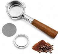 Portafiltro sin fondo, 51 mm, 3 orejas, apto para DeLonghi EC680/685/885 (54 mm)