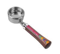 Portafiltro sin fondo, compatible con IKAPE Delonghi/Barsetto/Berivlle/Lamarzocco/Flair58/ECM/Lelit/wega mango de madera de color 51/54/58mm(58MM 2 Ears GA)