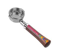 Portafiltro sin fondo, compatible con IKAPE Delonghi/Barsetto/Berivlle/Lamarzocco/Flair58/ECM/Lelit/wega mango de madera de color 51/54/58mm(58MM 2 Ears E61)
