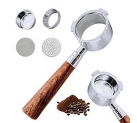 Portafiltro sin fondo de 51 mm, 3 orejas, portafiltro profesional para espresso DeLonghi EC680/EC685/EC885, incluye pantalla de disco espresso, embudo dosificador de doble tiro, cesta de filtro de