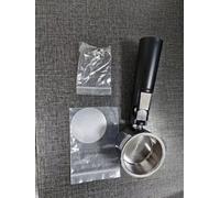 Portafiltro sin fondo de 51 mm con 3 orejas para DeLonghi Dedica EC680/EC685/EC885/EC890, Smeg ECF01, Krups Barista con pantalla de disco