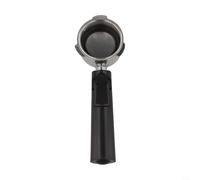 Portafiltro sin fondo de 51 mm para cafeteras HO - Mango de aluminio y cesta de filtro - para herramienta de preparación barista negro