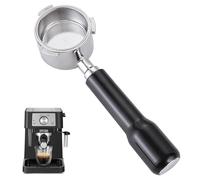 Portafiltro sin fondo de 51 mm: soporte de filtro de acero inoxidable con 3 orejas, compatible con cafetera DeLonghi Dedica EC680/EC685/EC785/EC820/EC850/EC860, con cesta de filtro y mango