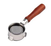 Portafiltro sin fondo de 54 mm Compatible con la serie Sage/Breville Barista 870/878/880 y máquinas de espresso Sage/Breville de 54 mm, asa de madera