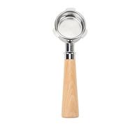 Portafiltro sin fondo de 54 mm, portafiltro desnudo de acero inoxidable, cesta de filtro de mano de 3 orejas para máquinas de café de la serie 8 (Aaa bish)