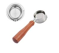 Portafiltro Sin Fondo De 58 Mm, Compatible Con GAGGIA, Mango De Madera De Repuesto For Cafeteras Baristas, Accesorios For Cafeteras.(E2)