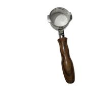 Portafiltro Sin Fondo De 58 Mm Con Cesta De 1, 2 Y 4 Tazas, Compatible Con Breville BES920/980/990, Herramientas De Barista Con Mango De Café Desnudo De Acero Inoxidable(D Rosewood)