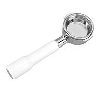 Portafiltro Sin Fondo De 58 Mm, Portafiltro De Café Portafiltro De 58 Mm Portafiltro Compatible Con Portafiltro Espress Profesional Portátil E61 Con Cesta De Filtro Accesorio(Blanco)