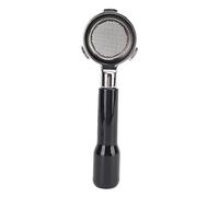 Portafiltro sin Fondo de 58 Mm y 3 Orejas, Portafiltro sin Fondo de café de 58 Mm Resistencia a la Oxidación Higiénica Mejora de la Extracción Desmontable para Cafetera (BLACK)