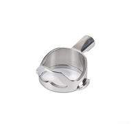 Portafiltro sin fondo de acero inoxidable de 58 mm para cabezal de grupo E61, mango desmontable para cafetera con filtro de malla fina, compatible con Rocket para Lelit para Rancilio espressos (A)