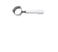 Portafiltro Sin Fondo for Café, 51mm Desnudo, Cesta De Filtro, Accesorios for Máquina Expreso, Herramientas Barista, Compatible Con Delonghi EC680 EC685 EC200(51MM 3Ear-White)