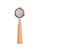 Portafiltro Sin Fondo for Café De 51 Mm, Cesta Filtro Repuesto, Mango for Máquina Expreso, Accesorios for, Compatible Con Delonghi EC680 EC310(51mm 3-Ear Beech-A)