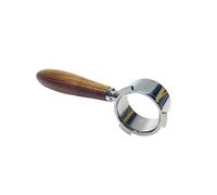 Portafiltro Sin Fondo for Café De 51MM, Cesta Filtro 1, 2 Y 4 Tazas, Compatible Con Delonghi EC680 EC685(Walnut wood,With 2 cup basket)