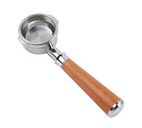 Portafiltro Sin Fondo IKAPE, Compatible Con Delonghi/Barsetto/Berivlle/Lamarzocco/Welhome/Flair58/ECM/Lelit/wega, Mango De Madera 51/54/58 Mm.(58MM Breville)