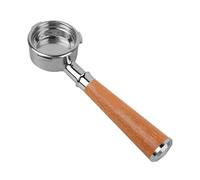 Portafiltro Sin Fondo IKAPE, Compatible Con Delonghi/Barsetto/Berivlle/Lamarzocco/Welhome/Flair58/ECM/Lelit/wega, Mango De Madera 51/54/58 Mm.(58MM Barsetto)