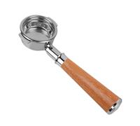 Portafiltro Sin Fondo IKAPE, Compatible Con Delonghi/Barsetto/Berivlle/Lamarzocco/Welhome/Flair58/ECM/Lelit/wega, Mango De Madera 51/54/58 Mm.(58MM Welhome)