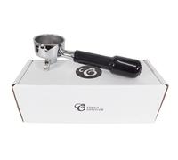 Portafiltros con mango - Compatible con cafeteras exprés SAECO 53 mm - Canasta de 14 g con doble salida