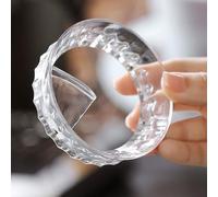 Portafiltros magnéticos transparentes para anillo para máquinas de espresso, dosificación, se adapta a 51 mm y 58 mm, nivelador de receptor de café antiderrames orientado al usuario como agarre molido