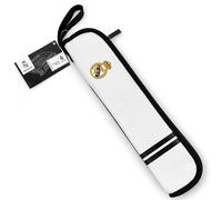 Portaflautas Real Madrid con Cremallera | Funda para Flauta Escolar con Asa | Estuche Alargado para Flauta Dulce | Accesorio Escolar para Colegio e Instituto