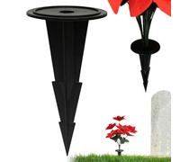 Portaflores en el | con titular de flores conmemorativo | jarrón para cementerio,Adecuado para uso en exteriores en el jardín, balcón, plantas artificiales, pero también en interiores como alféizar de