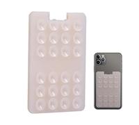 Portafoglio Con Supporto per Telefono A - Supporto Adesivo in Silicone per Carte E Smartphone, Fissaggio Sicuro Su Finestre, Pareti, Docce E Specchi | Accessorio Pratico E Versatile