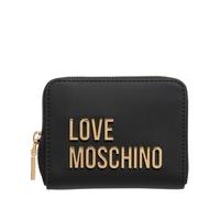 Portafoglio donna Love Moschino zip around small ecopelle nero logo gold A25MO05 JC5613PP1LKD0000 NERO