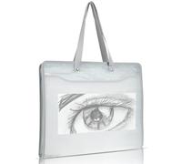 Portafolio de arte con cremallera y asa, bolsa de almacenamiento de pósteres de 8 K, impermeable, funda de transporte de gran capacidad, organizador portátil, bolsa de mano para obras de arte,