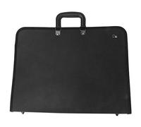 Portafolio de arte Estuche Bolsa de PVC Portátil Pintura Placa A3 Dibujo Sketch Board Bolsa de almacenamiento 14.6 x 18.9 pulgadas Negro