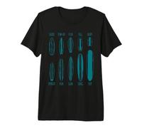 Portafolio de Surfistas Tablas de Surf Olas Surf Niño Niña Camiseta Premium
