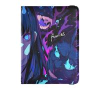 portafolios de piel para pasaporte y tarjetas de vacuna combinada de portafolios de viaje con bloqueo RFID para hombres y mujeres, impermeable, Color 17, Una talla, Moderno