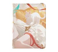portafolios de piel para pasaporte y tarjetas de vacuna combinada de portafolios de viaje con bloqueo RFID para hombres y mujeres, impermeable, Color 26, Una talla, Moderno