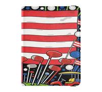 portafolios de piel para pasaporte y tarjetas de vacuna combinada, funda para pasaporte, documentos de viaje, portafolios, pasaporte, para viajes, esencial, impermeable, color 20, Una talla, Moderno