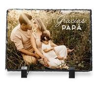 Portafotos de Pizarra con tus Fotos y Textos | 15 x 10 cm | Diseña tu Foto en Pizarra | Incluye pie